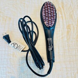 Black and Pink Hair Straightening Brush